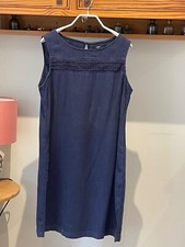 Navy linen Next shift dress. Knee length. 