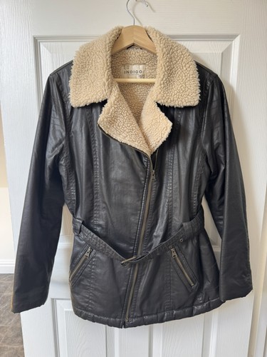 Indigo waxed jacket brown - indigo,