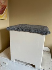 Vintage Wooden Trunk Laundry Bin Box Chest Storage-  Painted white idea up cycle