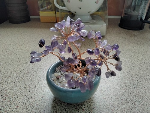 Amethyst crystal tree healing - amethyst,