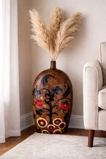 Large Heavy Ceramic Floor Vase