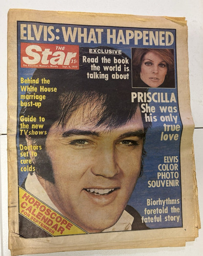 Vtg 1977 elvis presley death - vtg,