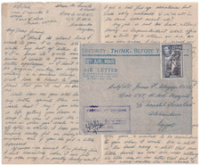 WW2 WRNS Air Mail letter 1945