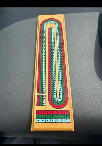 Wooden cribbage travel size - cribbage,
