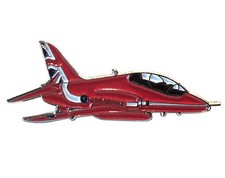 BAE Hawk RAF Red Arrows Jet Aircraft Metal Enamel Badge Brooch GB Tail 36mm NEW