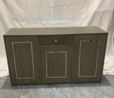 Bespoke Made By Joiner, Grey Oak Side/Media unit, Access at Back for Media Wires