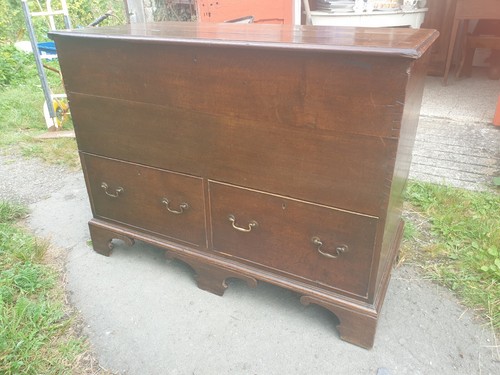 Antique oak coffer - antique,