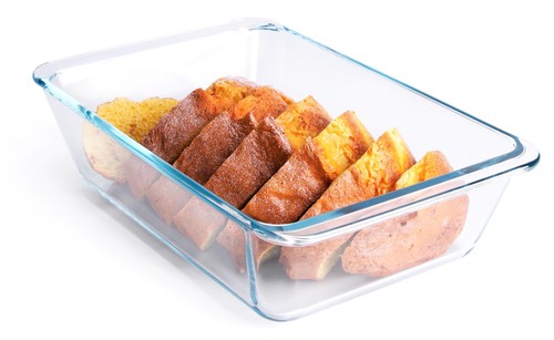 Deep clear glass baking dish - deep,