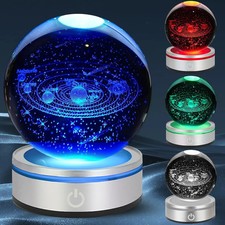 Solar System 3D Crystal Ball