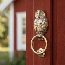Classical Solid Brass Owl Door