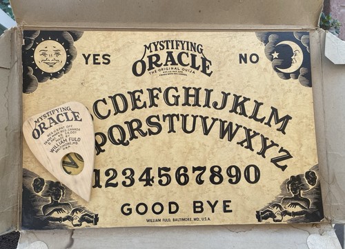 1920 40s wooden ouija - ouija, board