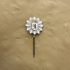 Bb202-  Rare Post WW2 Belgium Voluntary Police Reserve Pin Badge