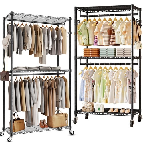 Heavy duty double clothes rail - heavy,
