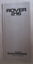 ROVER 216 BROCHURE 4 PAGE