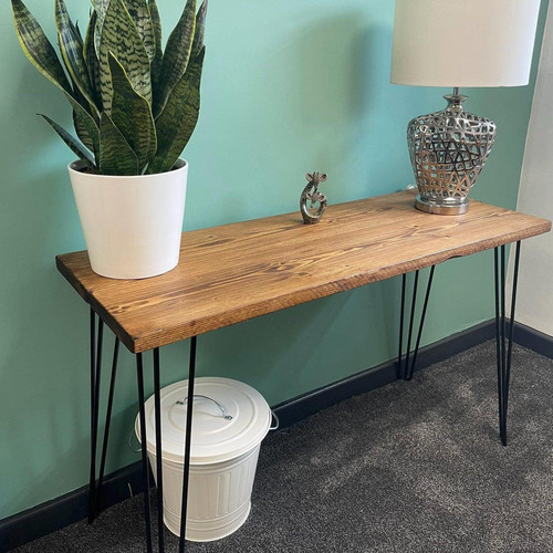 Rustic console table handmade - console,