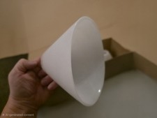 Vintage Replacement  Frosted  Cone Shape, Glass Shades x 5 