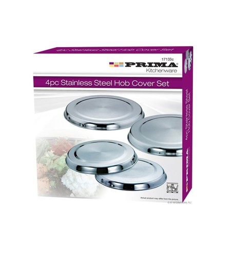 Stainless steel hob - steel, set