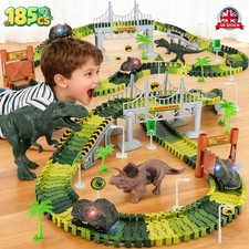185Pcs Kids Dinosaur Toys Car