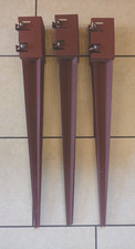 metpost spike 75mm x 75mm x 600mm 3" fence post stakes x3 Three