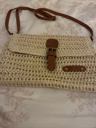 Unbranded raffia handbag with - unbranded,