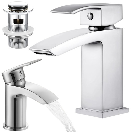 Waterfall basin tap - basin, with