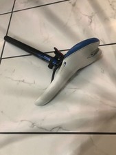 White and Blue Bike saddle and 27.2mm seat post Road bike