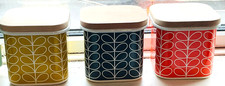 ORLA KIELY ENAMEL CANSTERS X 3