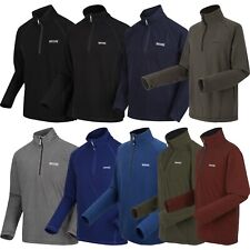 New Mens Regatta Montes Half Zip Micro Fleece Jacket Top Lightweight Warm Jumper
