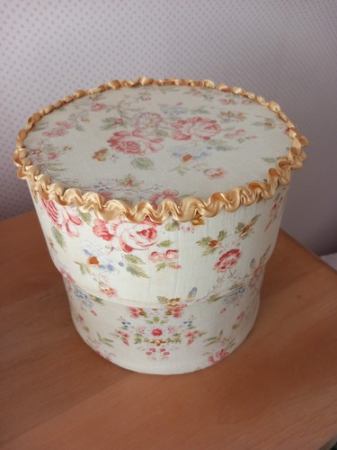 Vintage french fabric covered - french,