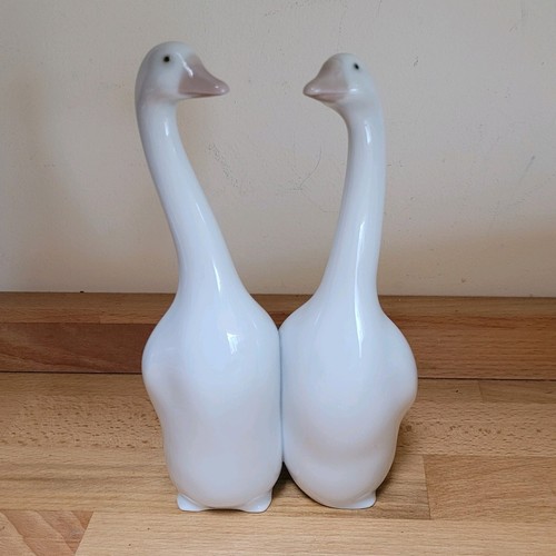 Lladró porcelain geese pair - lladró,
