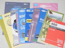 LOT OF 14 x METROBUS SURREY BUS TIMETABLES 1991-2022 ALL DIFFERENT