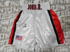 Roy Jones Jr. Signed White Boxing Trunks (Beckett witnessed)