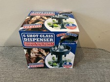 6 Shot Glass Dispenser and Holder  Dispenser NEW..BRAND NEW AND BOXED