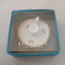 Coalport Birbeck Rose miniature candlestick holder fine bone china original box