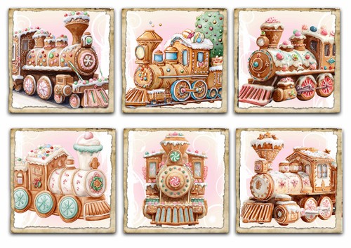 Christmas card toppers - card,