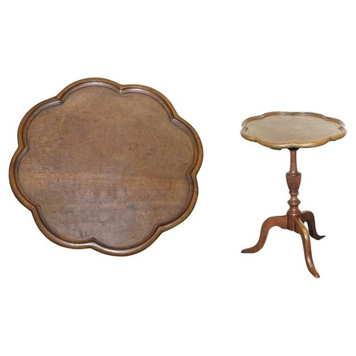 Antique walnut pie crust wine - antique,