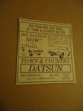 Datsun 240-Z 1973 ad