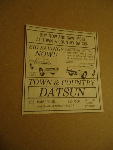 Datsun 240 1973 ad - datsun,