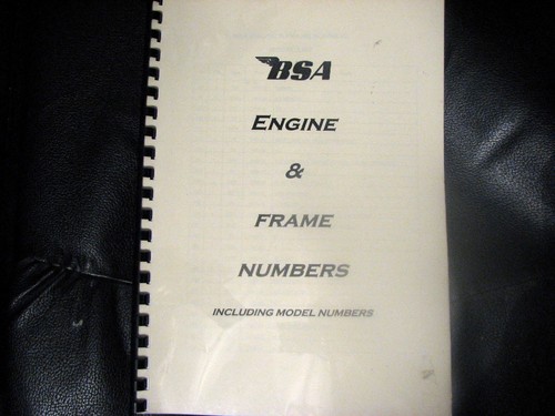Bsa engine frame - engine, number