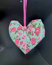 Fabric Hanging Hearts