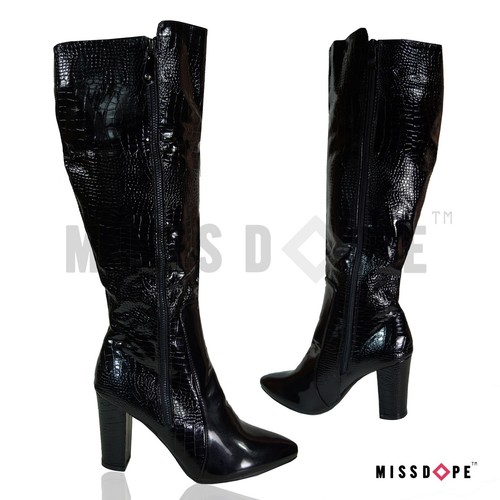 New black mock croc - mock,