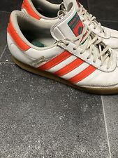 Retro ADIDAS Franz Beckenbauer Men’s Leather  trainers, White/Orange Size 9