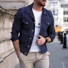 Men Fashion Denim Jean Jacket