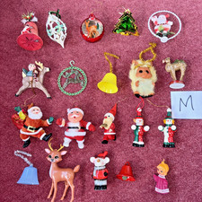 SELECTION  VINTAGE KITSCH RETRO CHRISTMAS DECORATIONS 