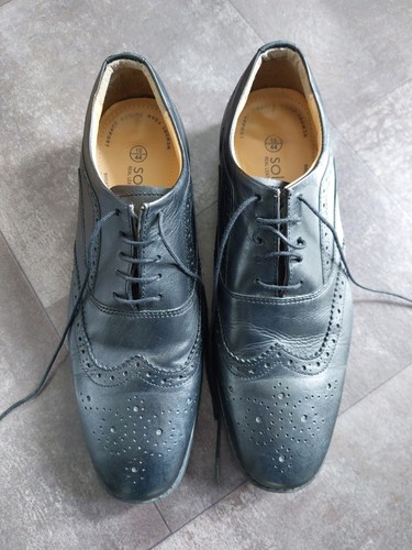 Soleflex black leather - lace, up
