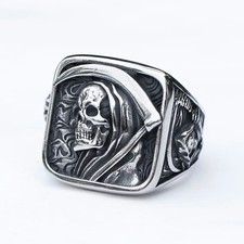 Silver Grim Reaper Skull