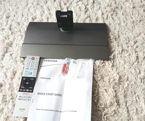 Toshiba stand and remote - toshiba,