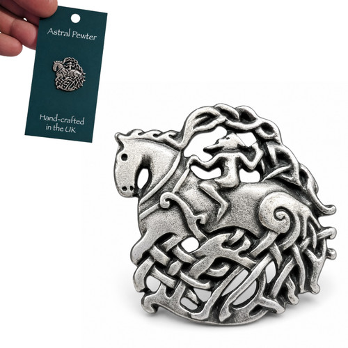 Sleipnir pin badge english - sleipnir,