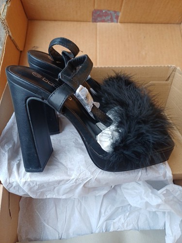 Ladies boohoo black high heel - boohoo,