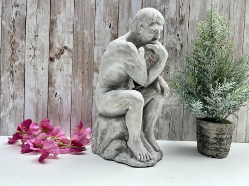 Large thinker statue stone - large,